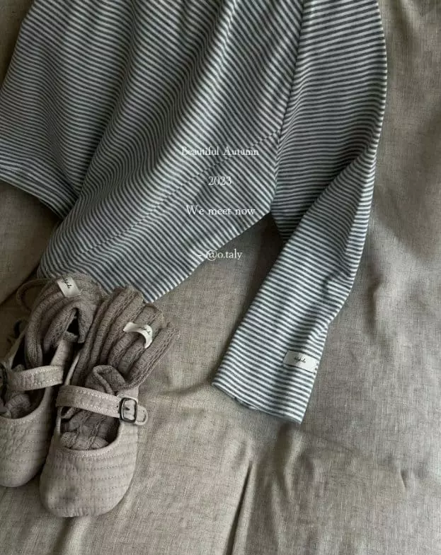 Otaly - Korean Children Fashion - #fashionkids - Piping Tee - 2