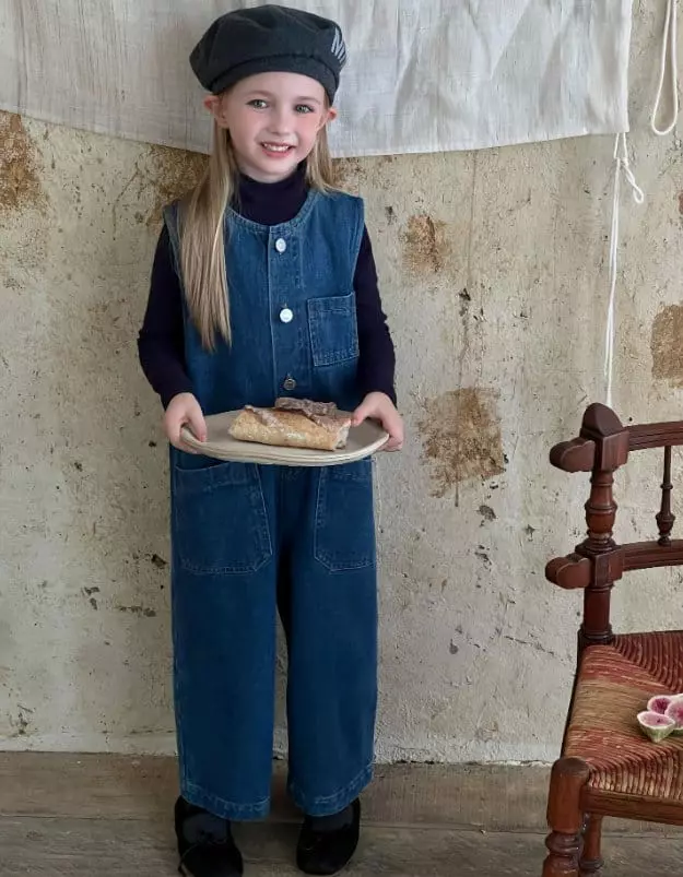 Otaly - Korean Children Fashion - #fashionkids - Denim Overalls - 10