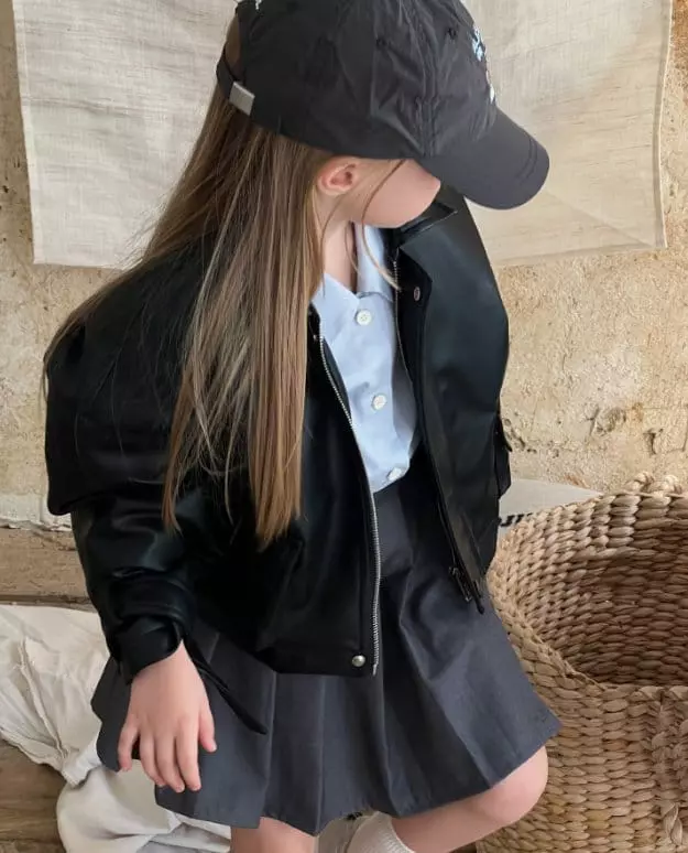 Otaly - Korean Children Fashion - #magicofchildhood - Leather Jumper - 11