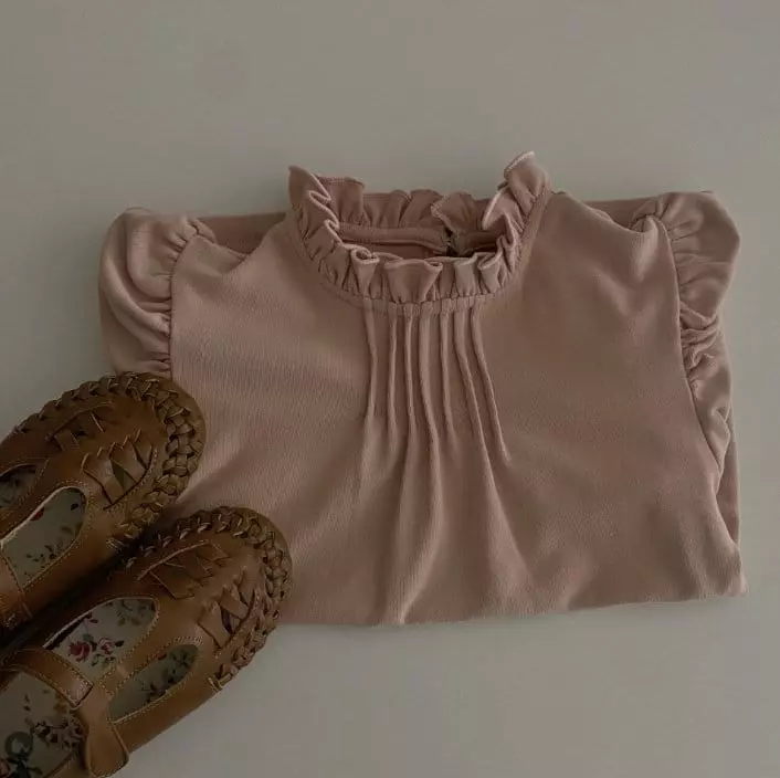 Otaly - Korean Children Fashion - #stylishchildhood - Romantic Shirring Tee - 8