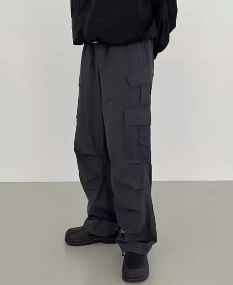 Pair - Korean Women Fashion - #romanticstyle - Multi Pocket Pants - 3