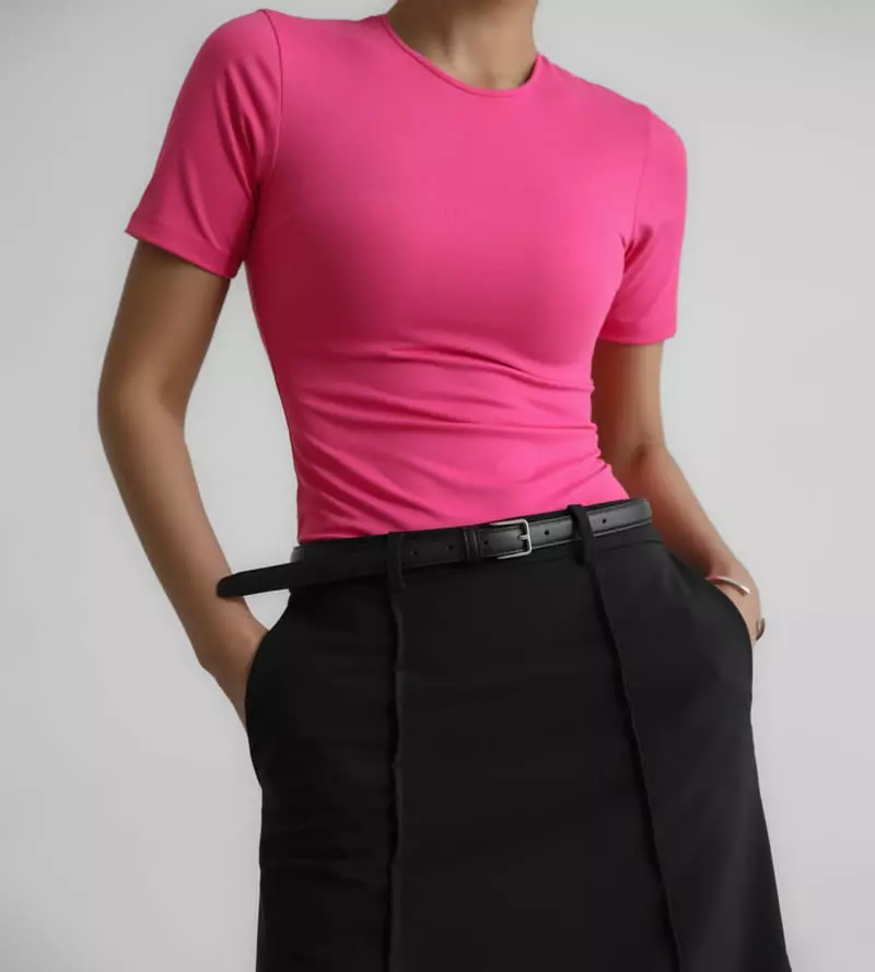 Paper Moon - Korean Women Fashion - #momslook - classic short sleeve bodysuit - 6