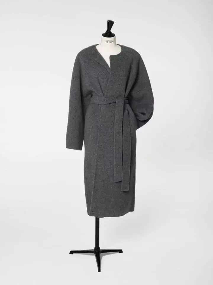 Paper Moon - Korean Women Fashion - #momslook - LUX alpaca double snap sleeved handmade belted coat - 6