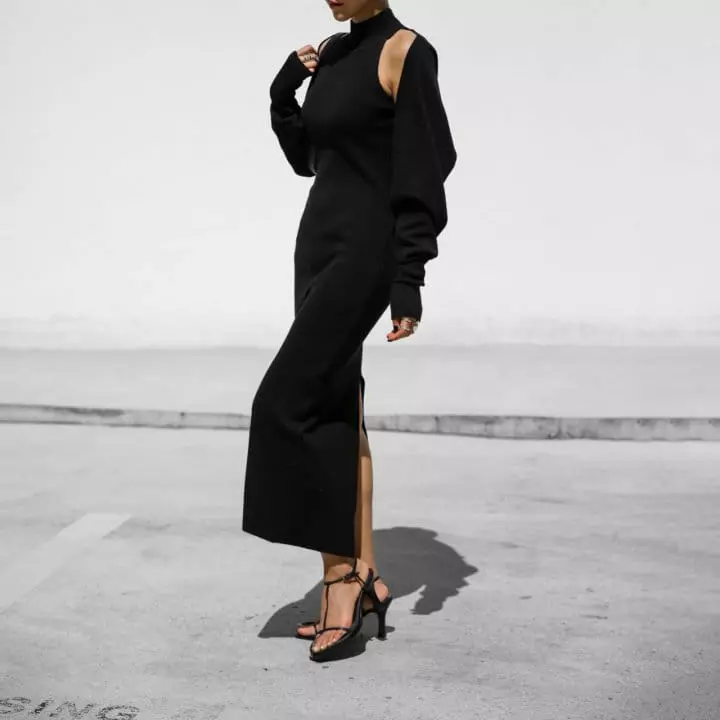 Paper Moon - Korean Women Fashion - #momslook - cropped volume bolero knit cardigan - 2