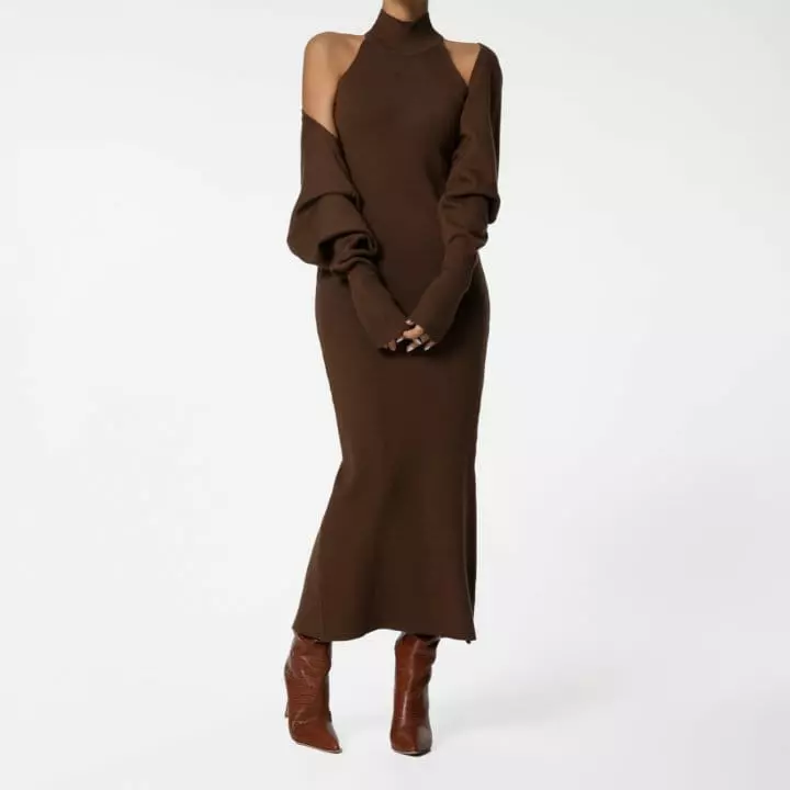 Paper Moon - Korean Women Fashion - #momslook - cropped volume bolero knit cardigan - 6