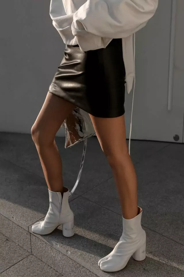 Paper Moon - Korean Women Fashion - #momslook - classic leather mini skirt - 7