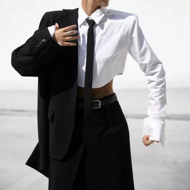Paper Moon - Korean Women Fashion - #momslook - classic two button single breasted blazer - 5