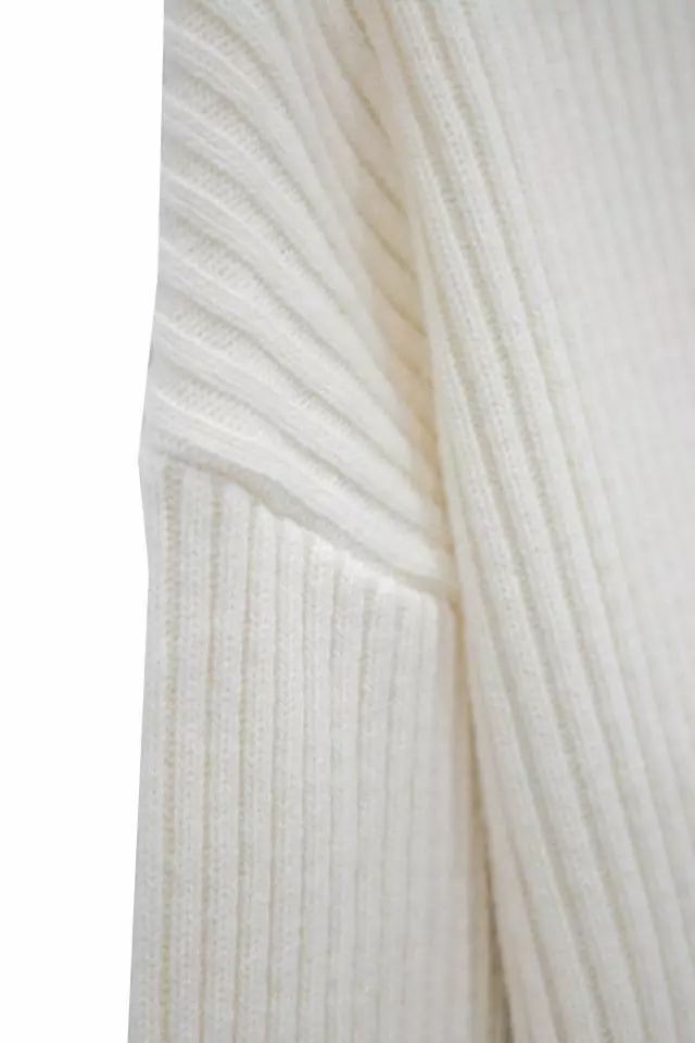 Paper Moon - Korean Women Fashion - #momslook - turtle neck ribbed knit mini dress - 7