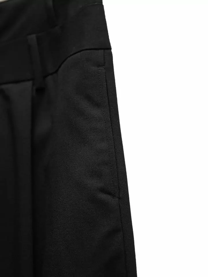 Paper Moon - Korean Women Fashion - #momslook - double waisted pin ~ tuck wide trousers - 10