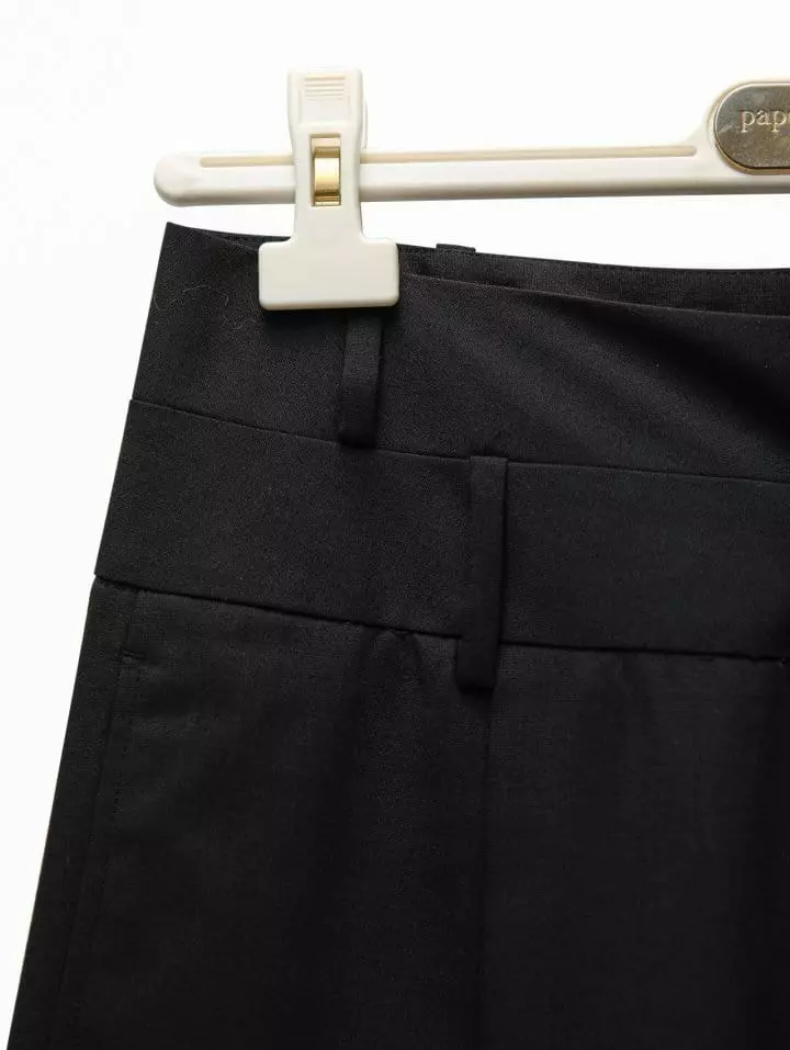 Paper Moon - Korean Women Fashion - #momslook - double waisted pin ~ tuck wide trousers - 8