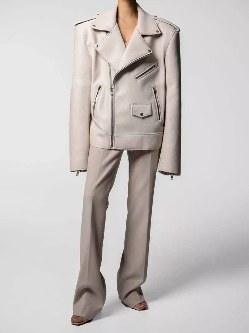 Paper Moon - Korean Women Fashion - #momslook - oversized chunky zipped vegan leather biker jacket - 9