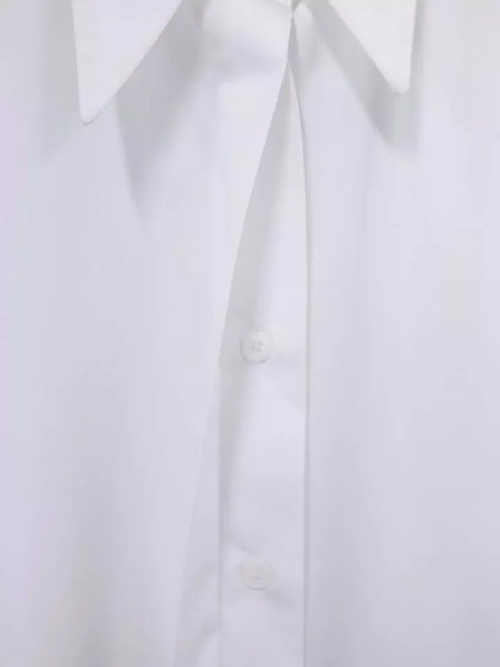 Paper Moon - Korean Women Fashion - #pursuepretty - padded shoulder button down cotton shirt - 8