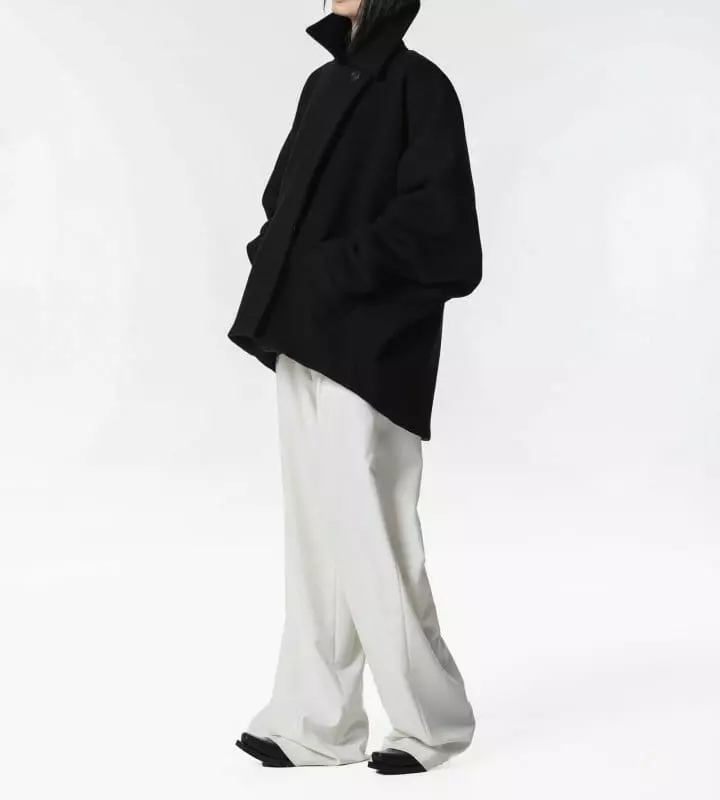 Paper Moon - Korean Women Fashion - #pursuepretty - LUX oversized wool cocoon pea coat ? - 3