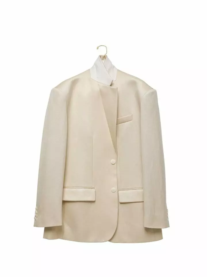 Paper Moon - Korean Women Fashion - #restrostyle - linen maxi oversized two button blazer jacket - 4