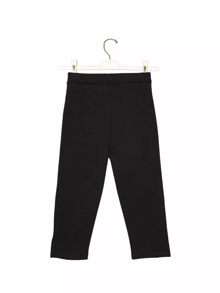 Paper Moon - Korean Women Fashion - #vintageinspired - slit detail half leggings pants - 5