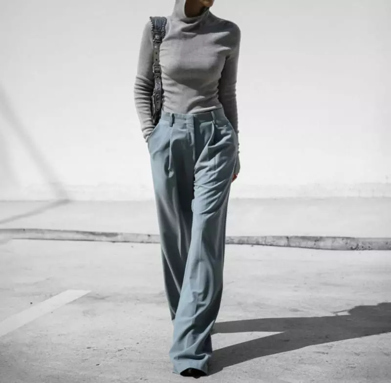 Paper Moon - Korean Women Fashion - #vintagekidsstyle - high waist one pleated wide trousers - 8