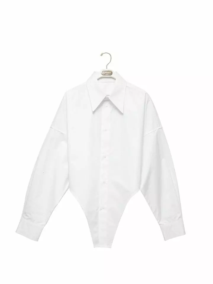 Paper Moon - Korean Women Fashion - #womensfashion - bodysuit detail button down shirt - 6