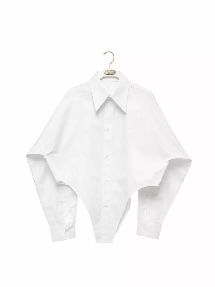 Paper Moon - Korean Women Fashion - #womensfashion - bodysuit detail button down shirt - 8