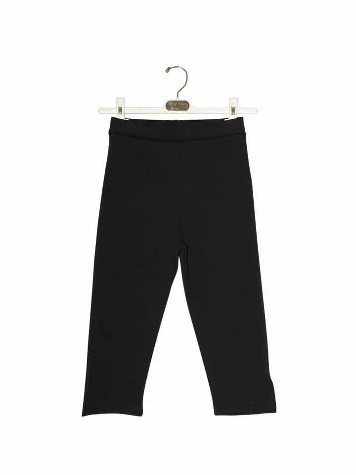 Paper Moon - Korean Women Fashion - #momslook - slit detail half leggings pants - 4