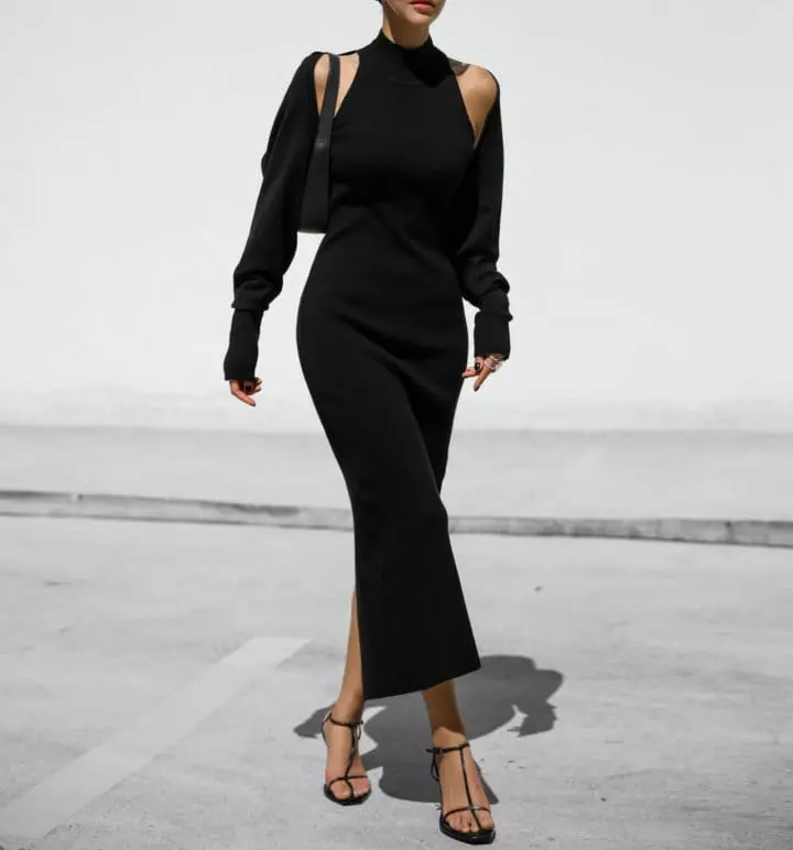 Paper Moon - Korean Women Fashion - #womensfashion - cropped volume bolero knit cardigan