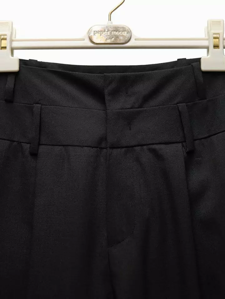 Paper Moon - Korean Women Fashion - #womensfashion - double waisted pin ~ tuck wide trousers - 9
