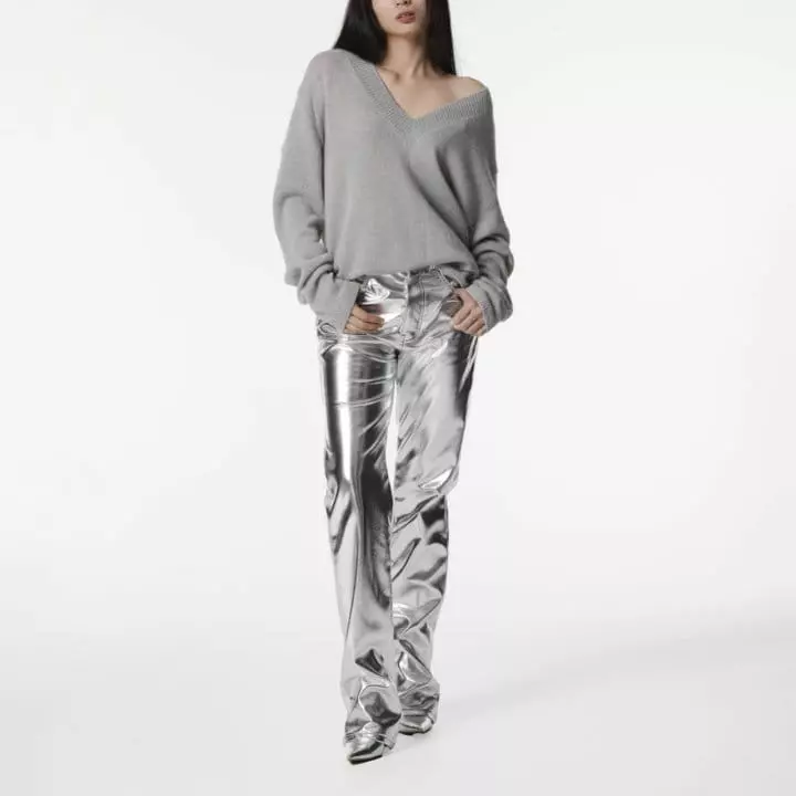 Paper Moon - Korean Women Fashion - #womensfashion - alpaca wool deep V ~ neck knit top - 8