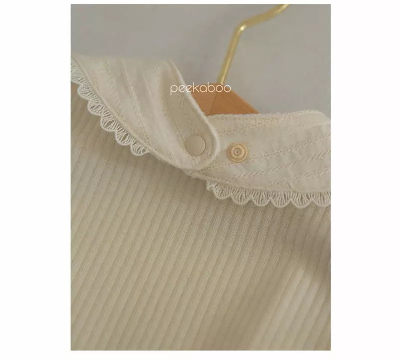 Peekaboo - Korean Baby Fashion - #babygirlfashion - Blanc Bib - 4