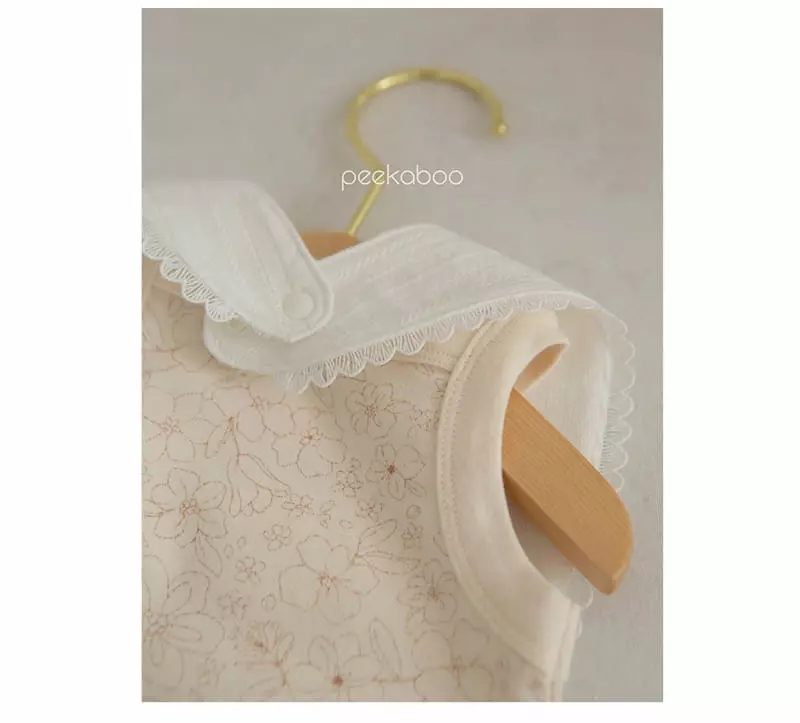 Peekaboo - Korean Baby Fashion - #babyoutfit - Blanc Bib - 7