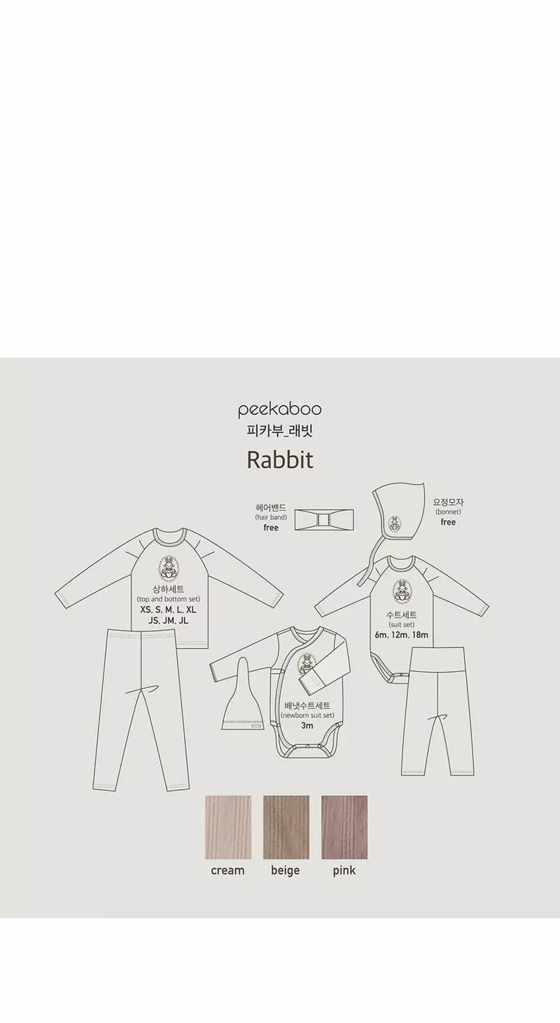 Peekaboo - Korean Children Fashion - #childrensboutique - Rabbit Set - 5