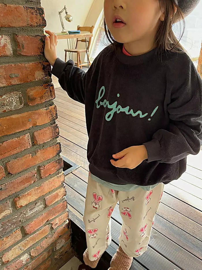 Popochichi - Korean Children Fashion - #Kfashion4kids - Letter Sweatshirt - 10