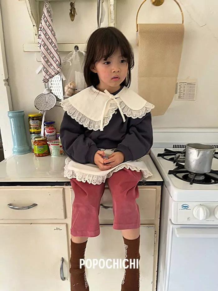 Popochichi - Korean Children Fashion - #kidsshorts - Crop Sweatshirt - 8