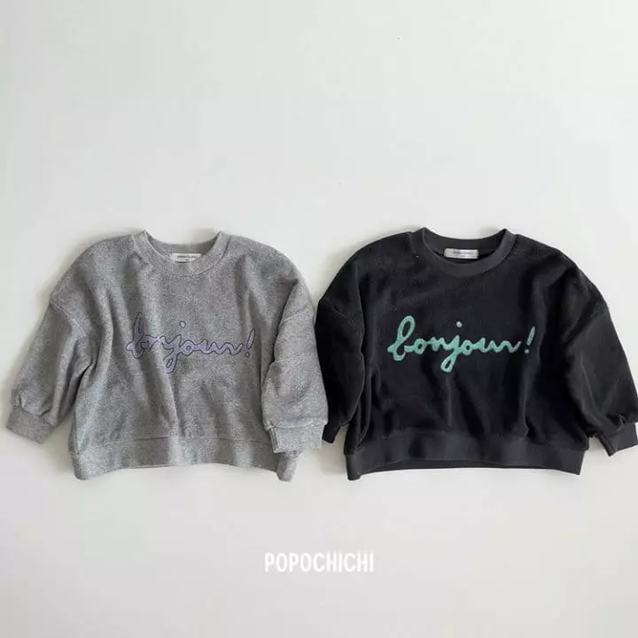Popochichi - Korean Children Fashion - #littlefashionista - Letter Sweatshirt - 11