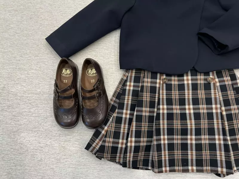 Pourenfant - Korean Children Fashion - #kidsstore - Lena Wrinkle Skirt - 7