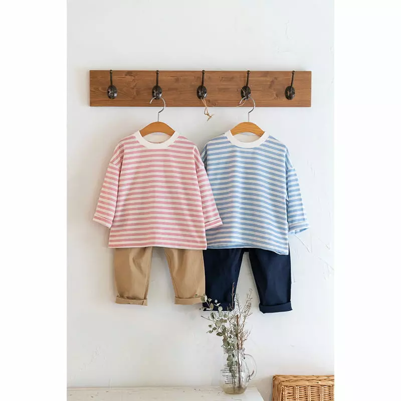 Raykids - Korean Children Fashion - #kidsshorts - Classic Marlang Top Bottom Set - 2