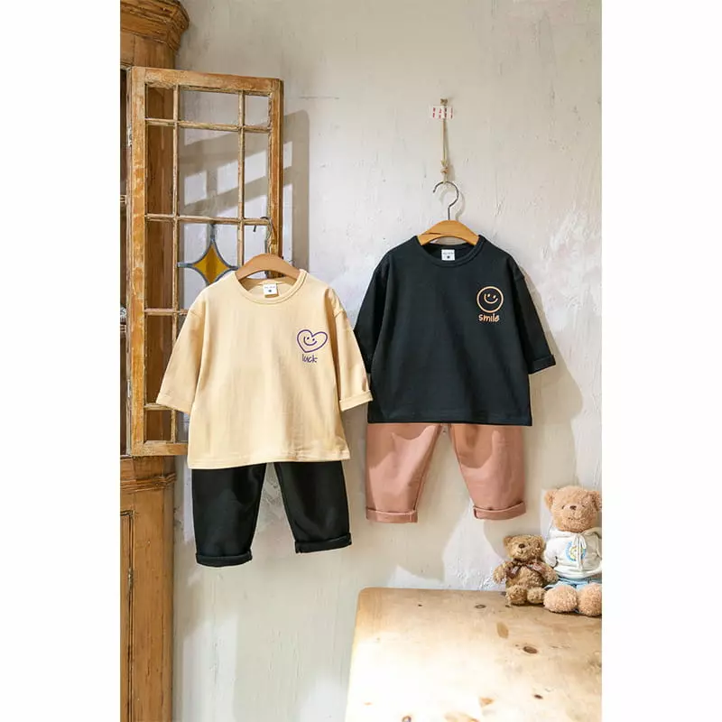 Raykids - Korean Children Fashion - #magicofchildhood - Combi Smile Tee - 5