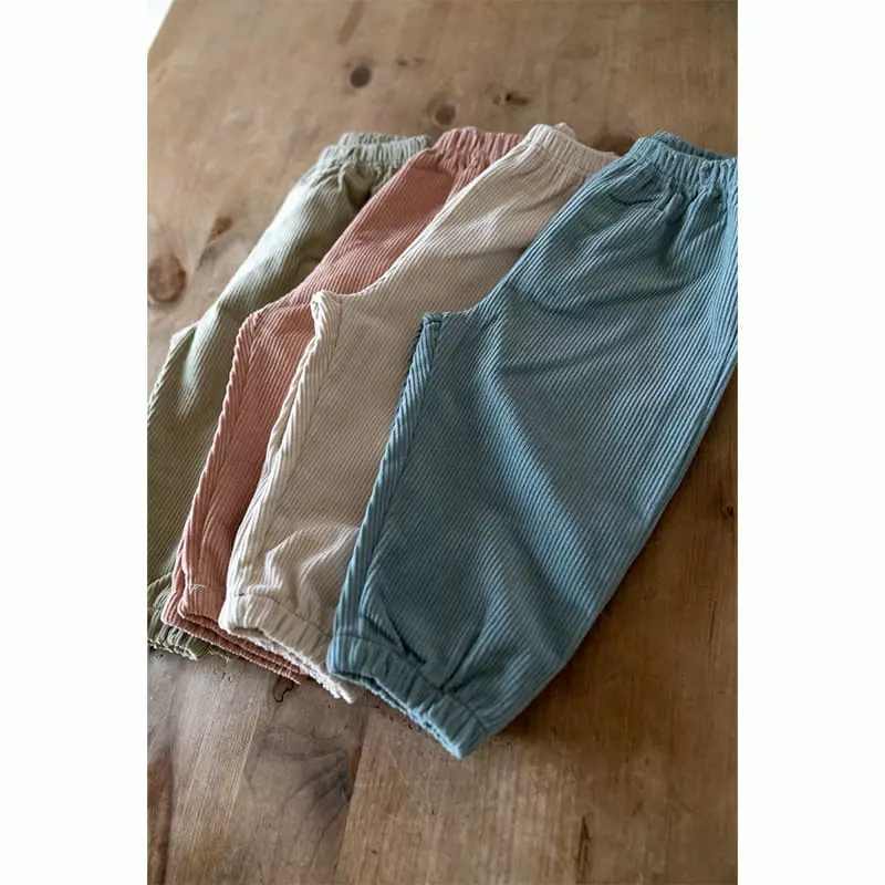 Raykids - Korean Children Fashion - #magicofchildhood - Corduroy Banding Pants