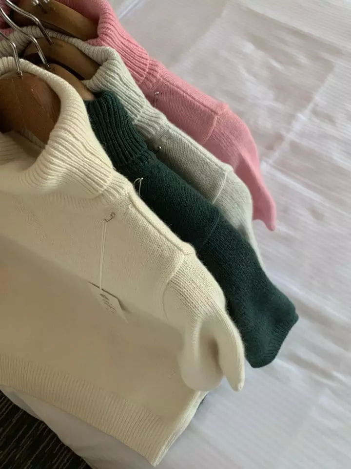 Renouveau - Korean Women Fashion - #momslook - Cash Knit Tee