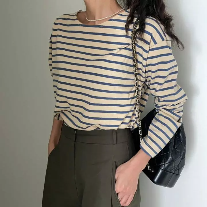 Ripple - Korean Women Fashion - #momslook - Autumn St Tee - 8