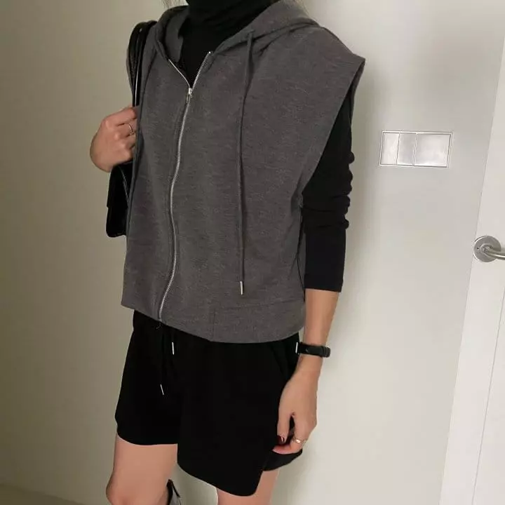 Ripple - Korean Women Fashion - #thelittlethings - Marlang Hoody Vest - 6