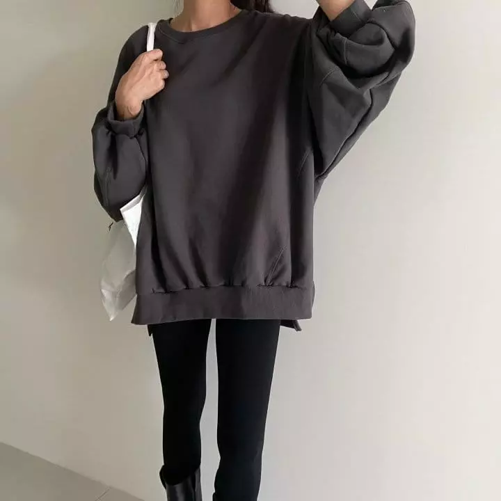 Ripple - Korean Women Fashion - #thelittlethings - Solid Sweatshirt - 5