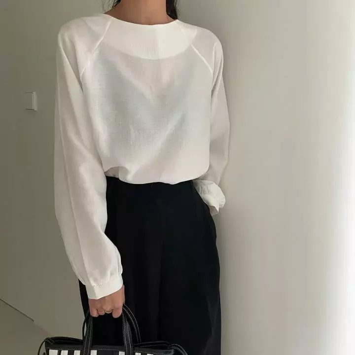 Ripple - Korean Women Fashion - #vintageinspired - Mone Blouse - 3