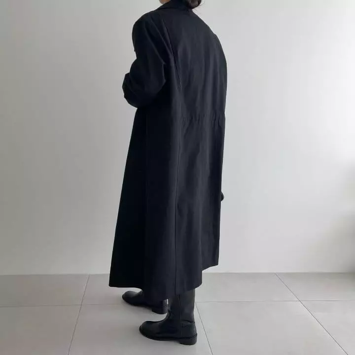 Ripple - Korean Women Fashion - #vintagekidsstyle - Haber Long Coat - 7