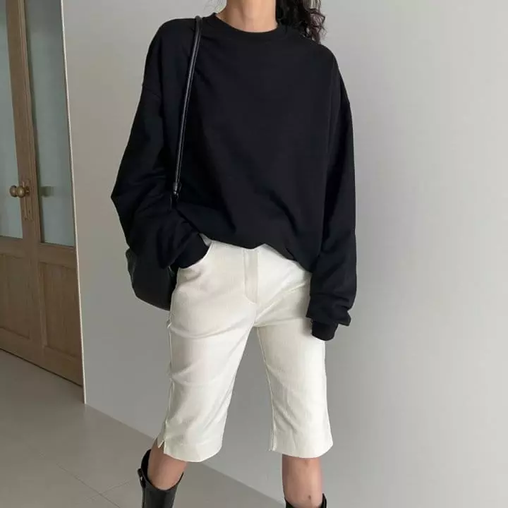 Ripple - Korean Women Fashion - #vintagekidsstyle - Clean Long Sweatshirt - 3