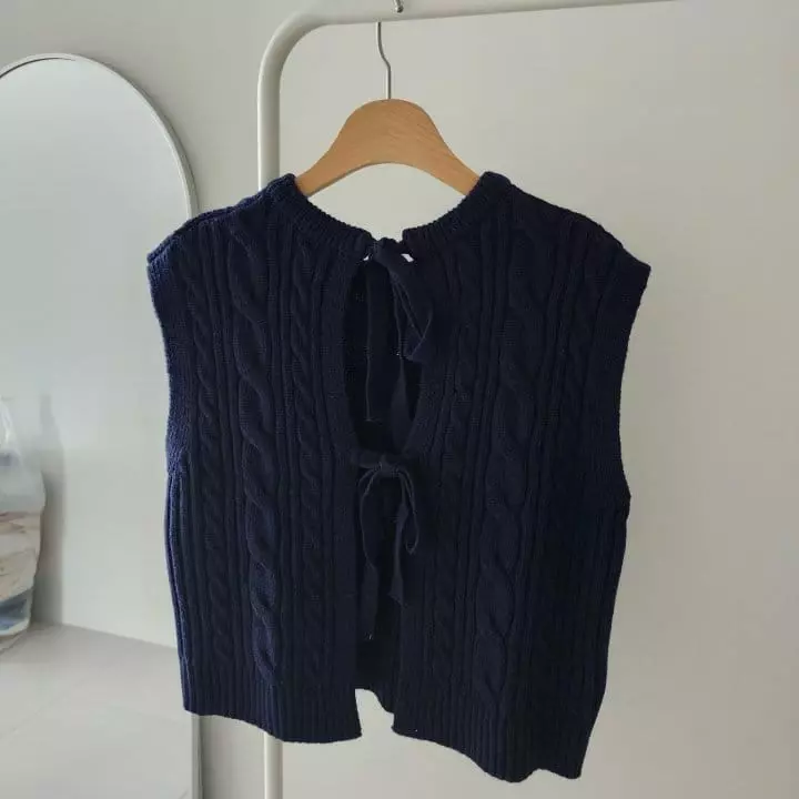 Ripple - Korean Women Fashion - #momslook - Lovin Twist Knit Tee - 4