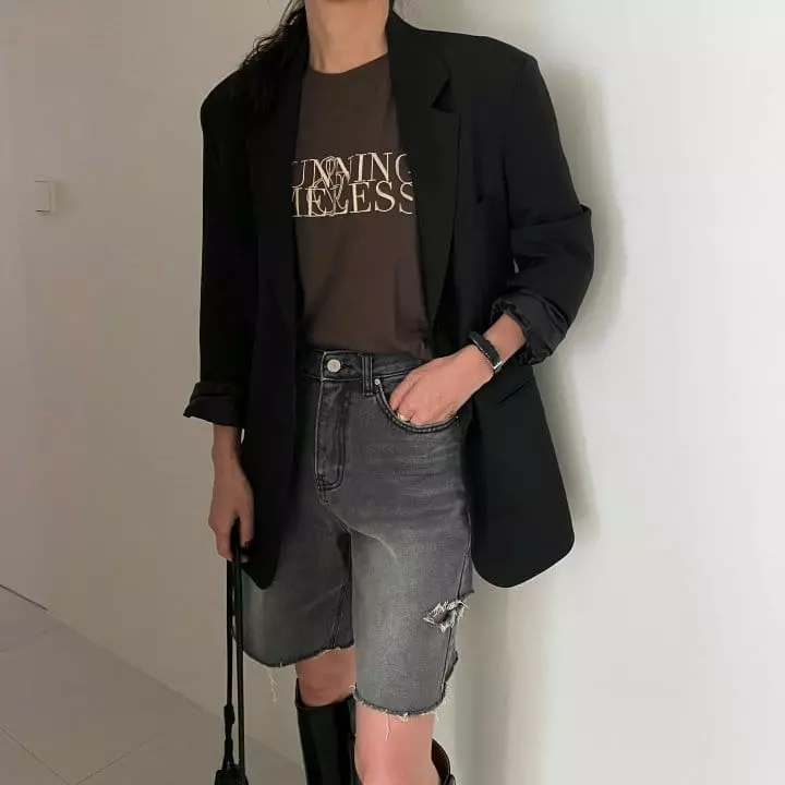 Ripple - Korean Women Fashion - #momslook - Stunning Embroidery Tee - 4