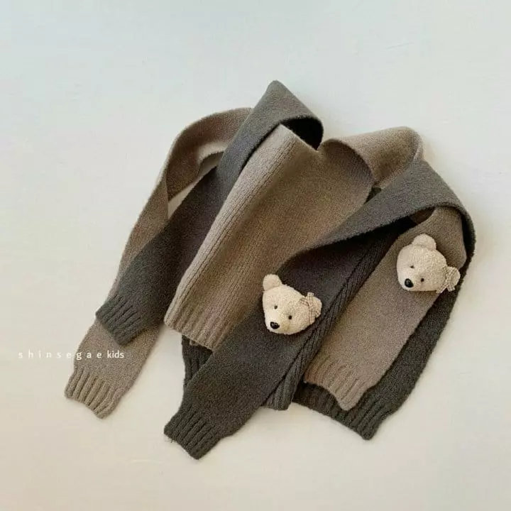Shinseage Kids - Korean Children Fashion - #kidzfashiontrend - Bear Shawl - 4