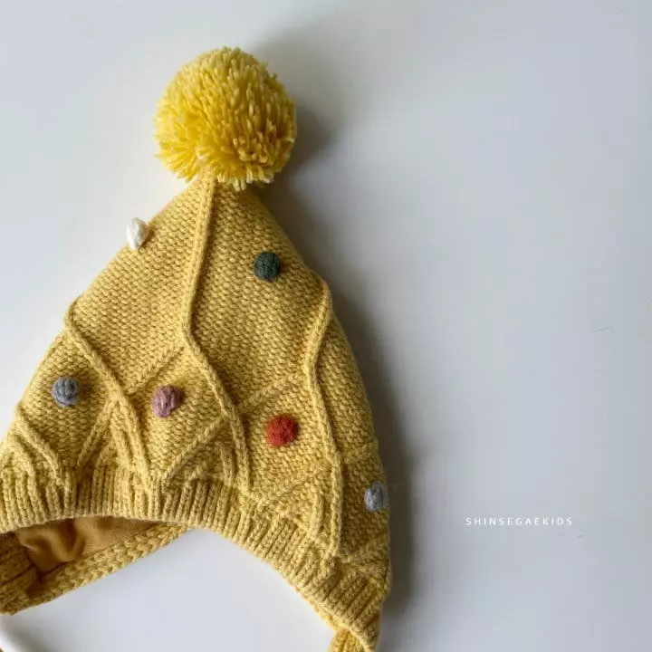 Shinseage Kids - Korean Children Fashion - #childofig - Pom Bell Bonnet - 5