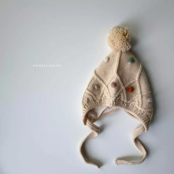 Shinseage Kids - Korean Children Fashion - #childrensboutique - Pom Bell Bonnet - 6