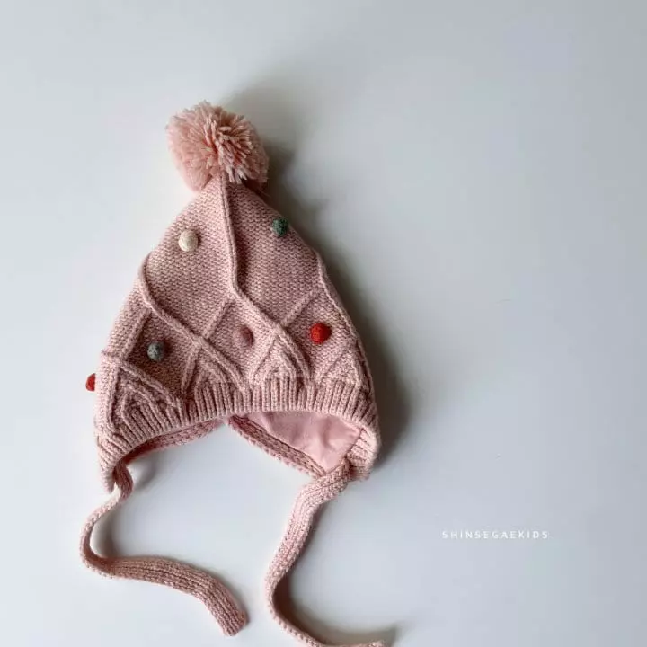 Shinseage Kids - Korean Children Fashion - #discoveringself - Pom Bell Bonnet - 8