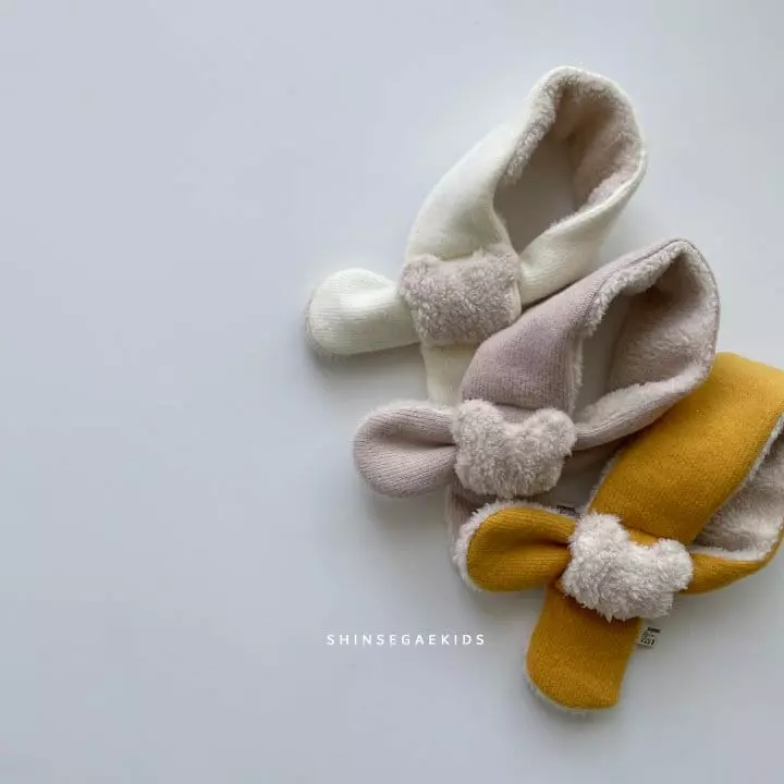 Shinseage Kids - Korean Children Fashion - #kidsshorts - Bbogle Bear Neck Warmer - 3